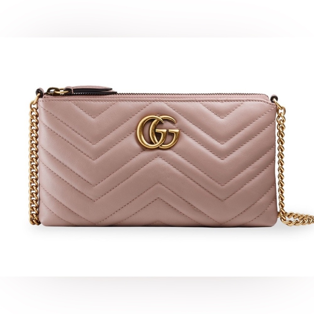 GG Marmont Chain Shoulder Bag Matelasse Leather Mini